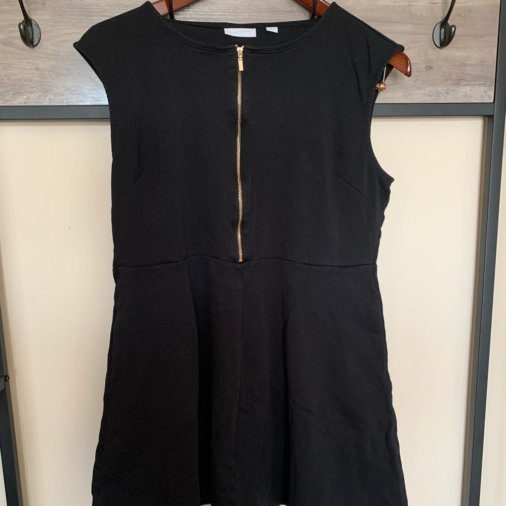 Black Cotton skater dress